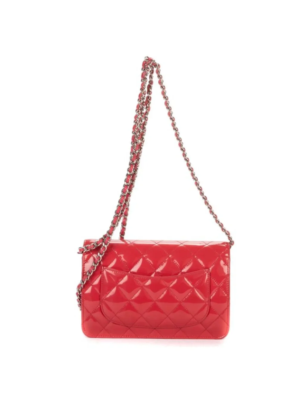 Chanel WOC 2.55 Reissue Flap Bag Pink Quilted Patent Leather